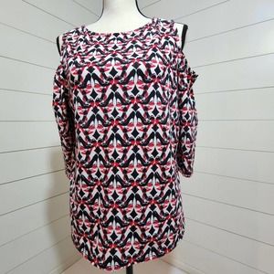 Chico's Cold Shoulder  Top size 1 Medium